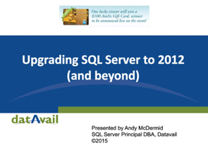 Upgrading SQL Server to 2012 and Beyond
